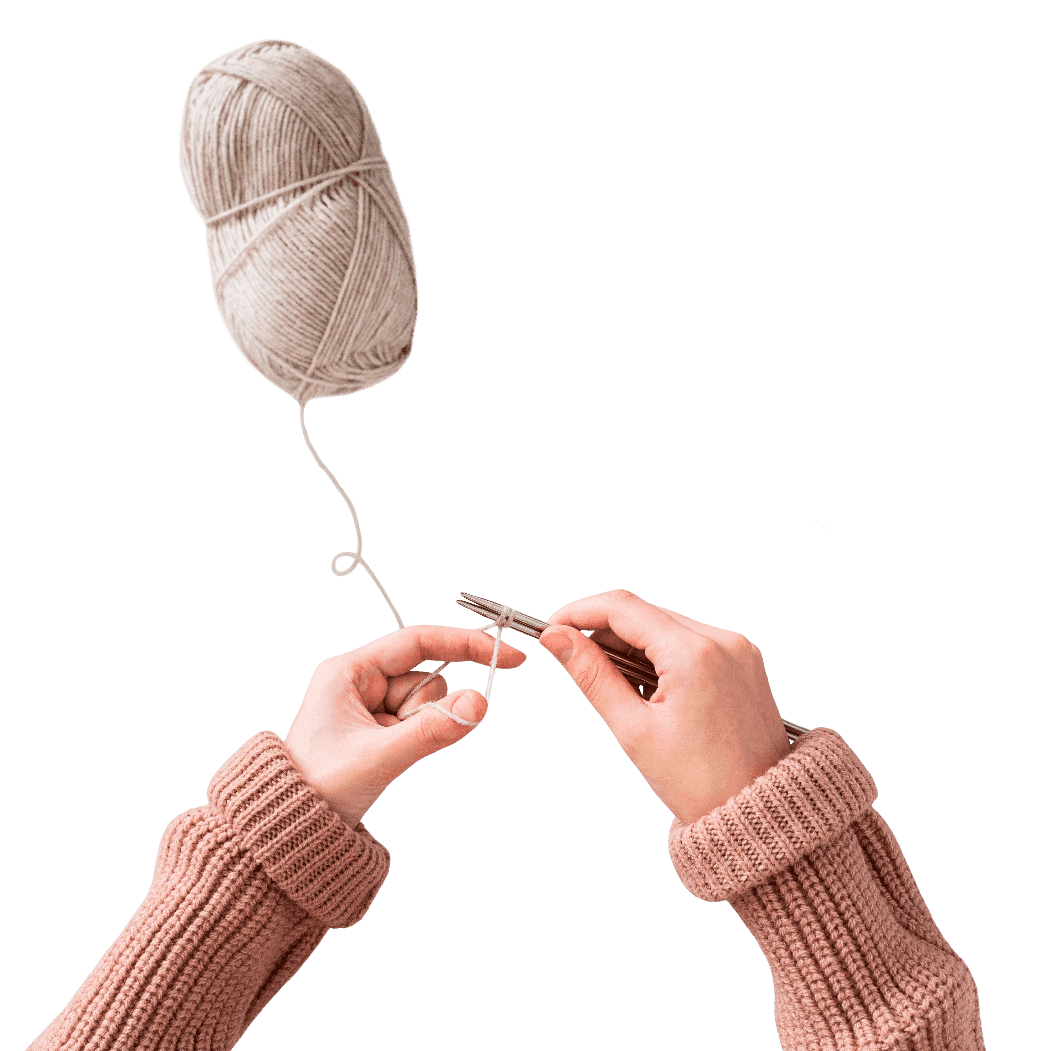 Yarn with hands